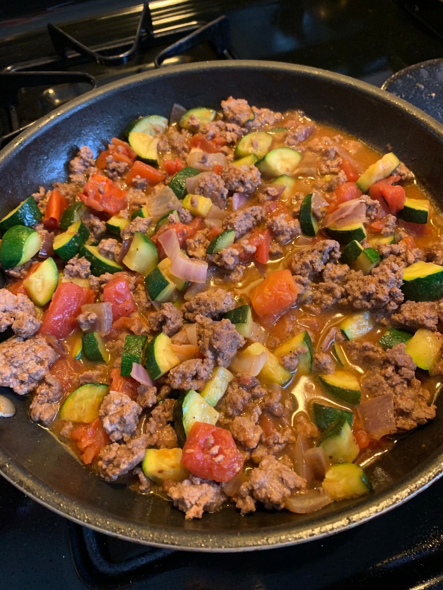 Super Easy One Pan Keto Dinner Of Ground Beef And Veggies | Free Nude ...