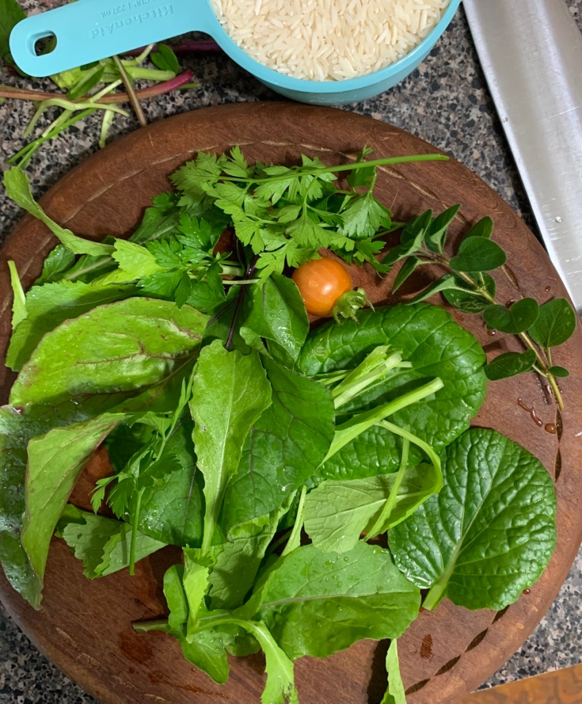 spinach and green leaves