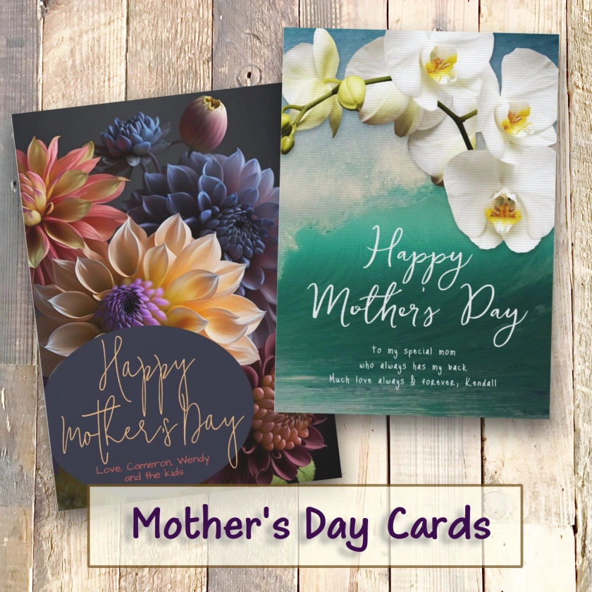 Mother's Day card collection beautiful floral designs